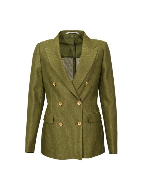 Giacca J-Parigi doppiopetto in cotone Verde Tagliatore | J-PARIGIB SV 340311 EV804678